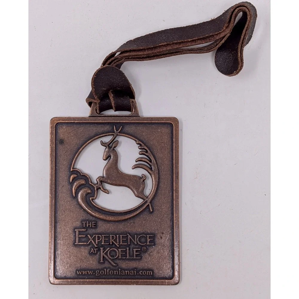 The Experience at Koele Metal Golf Bag Tag Lanai Hawaii